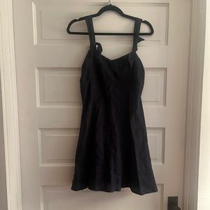 Navy Olivaceous Tie Bow strap dress, size M
